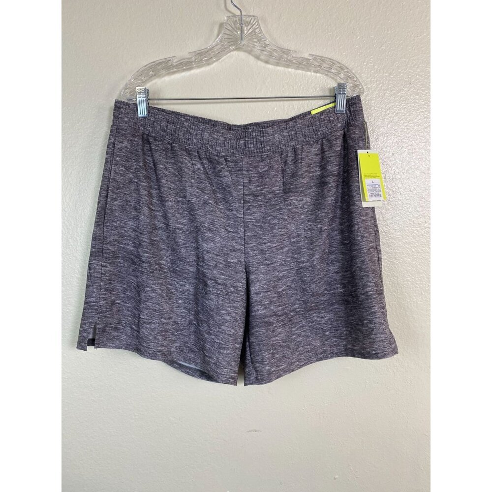 NEW All In Motion UPF 50 Lined Athletic Shorts Men size Large Performance Gray